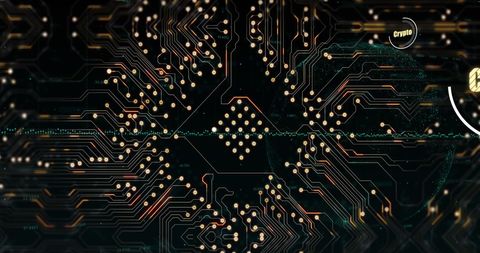 Futuristic Digital Network and Cryptocurrency Concept - Download Free Stock Images Pikwizard.com
