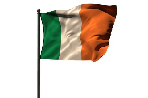 transparent ireland flag waving in the air - Download Free Stock Videos Pikwizard.com