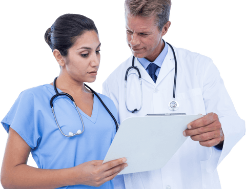 Transparent Doctors Team Collaboration Using Clipboard - Download Free Stock Videos Pikwizard.com