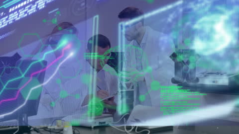 Diverse Scientists Engaged with Advanced Neural Technology