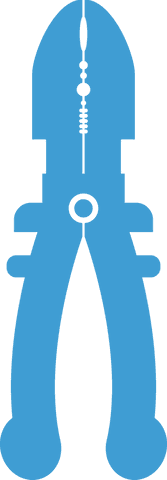 Blue Pliers Illustration Transparent Background for Tool Kits