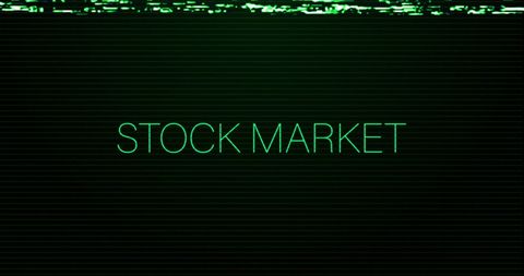 Digital Glitch Effects on Stock Market Display Text - Download Free Stock Images Pikwizard.com
