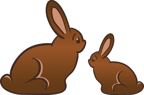 transparent illustration of two cute brown bunnies - Download Free Stock Videos Pikwizard.com
