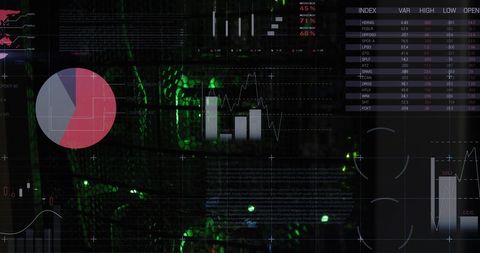 Futuristic Data and Statistics Interface in Modern Server Room - Download Free Stock Images Pikwizard.com