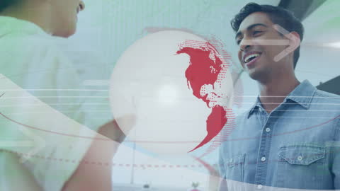 Global Networking Focus with Diverse Colleagues Shaking Hands