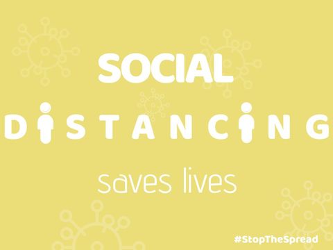 Social Distancing Emphasizing Community Health Safety - Download Free Stock Templates Pikwizard.com