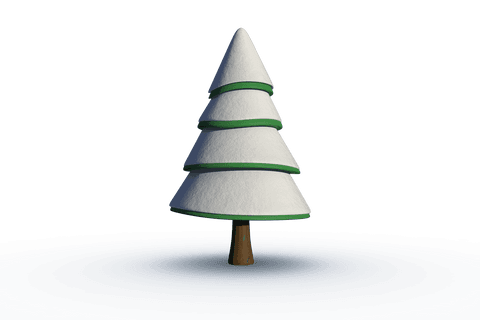 Transparent Christmas Tree in Snow with Round Base - Download Free Stock Videos Pikwizard.com