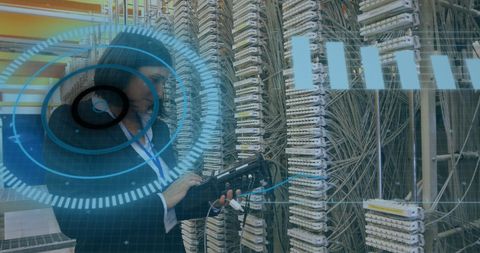 digital transformation in networking with augmented reality interface - Download Free Stock Images Pikwizard.com
