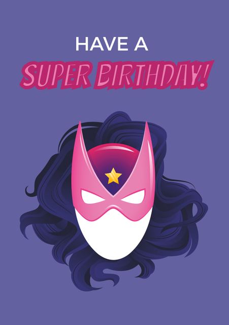 Superhero Birthday Greeting Card with Bold Typography - Download Free Stock Videos Pikwizard.com