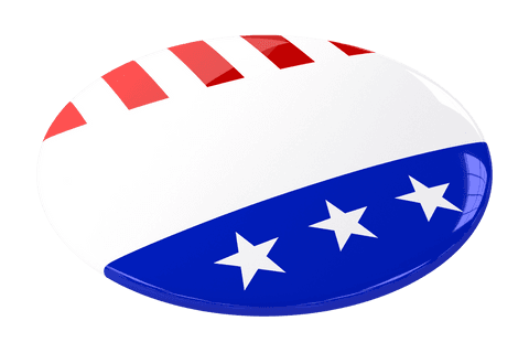 transparent political badge with united states flag design - Download Free Stock Videos Pikwizard.com