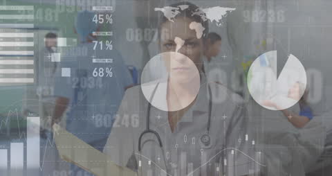 Doctors Analyzing Data in Hospital Setting