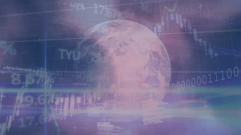 Global Financial Data Patterns with Earth Overlay