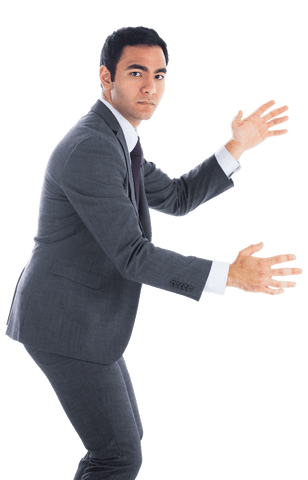 Confident Businessman Illustrating Strategic Plans on Transparent Background - Download Free Stock Videos Pikwizard.com