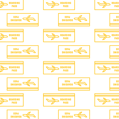 seamless yellow boarding pass pattern on transparent background - Download Free Stock Videos Pikwizard.com