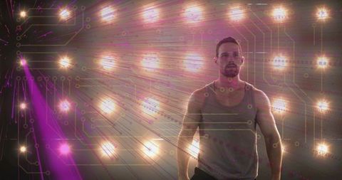 Futuristic Athlete: Digital Hybrid Performance Atmosphere