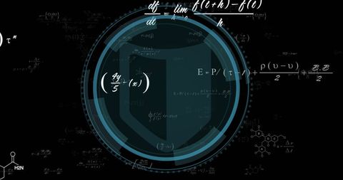 Futuristic Technology Interface with Science Formulas Overlay - Download Free Stock Images Pikwizard.com