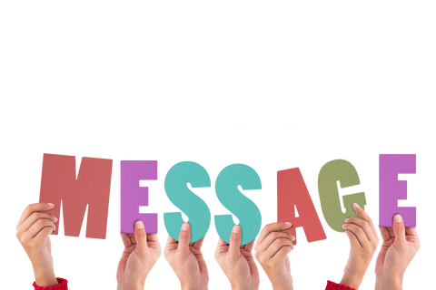 transparent hands holding colorful message letters - Download Free Stock Videos Pikwizard.com