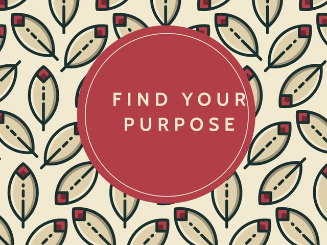 Find Your Purpose Inspirational Leaf Design Poster - Download Free Stock Templates Pikwizard.com