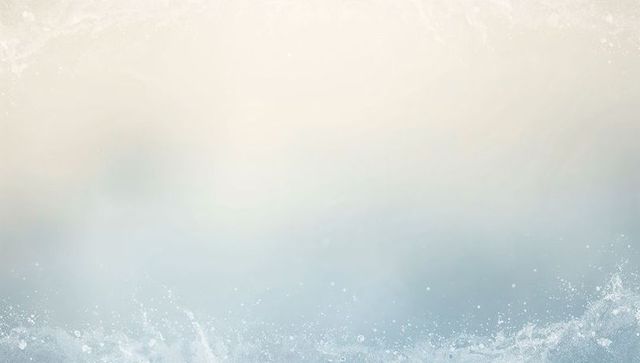 Serene Ocean Foam and Spray Gradient Backdrop with Textured Grain Vignette Misty Horizon