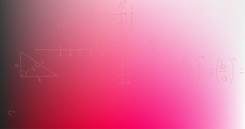 Mathematics Formulae on Pink Gradient Background - Download Free Stock Images Pikwizard.com