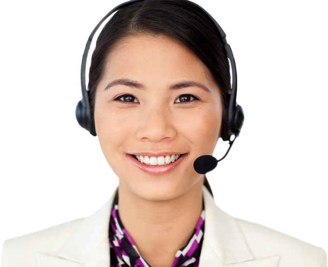 Smiling Support Agent in Call Centre with Transparent Background - Download Free Stock Videos Pikwizard.com