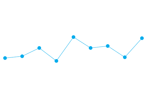 Blue Line Graph with Connected Dots on Transparent Background - Download Free Stock Videos Pikwizard.com