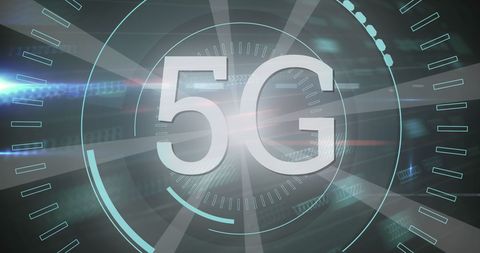 Futuristic 5G Technology with Cyber Security Theme - Download Free Stock Images Pikwizard.com