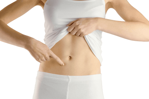 transparent background: healthy slim woman showing belly - Download Free Stock Videos Pikwizard.com