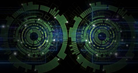 Futuristic Digital Data Grid with Cyberstyle Interface - Download Free Stock Images Pikwizard.com