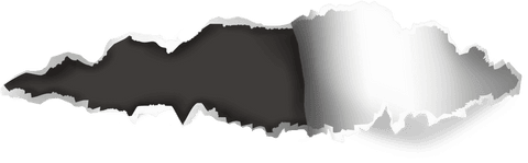 Transparent torn paper edge with realistic texture effect