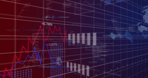 Dynamic Financial Data with Global Connections and Insights - Download Free Stock Images Pikwizard.com
