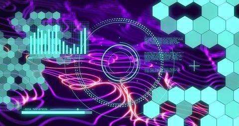 Futuristic Digital Interface Displaying Data Analytics and Network Connections - Download Free Stock Images Pikwizard.com