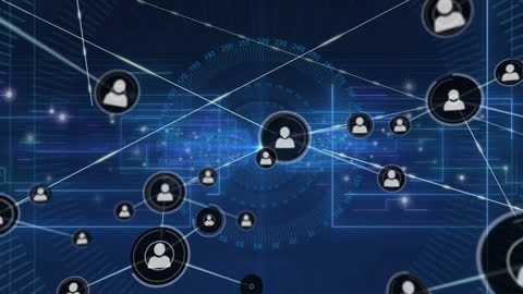 Futuristic Digital Network and Connection Concept