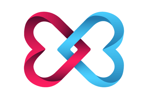 Interlocking Hearts Illustration on Transparent Background - Download Free Stock Videos Pikwizard.com