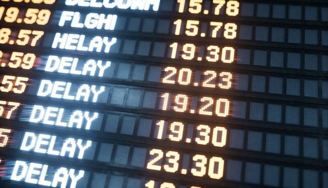 Displaying Multiple DELAYS on Airport Departure Board with Amber LED Times