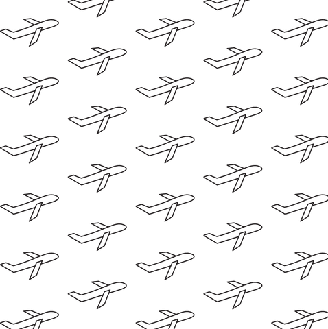 seamless plane pattern on transparent backdrop for travel design - Download Free Stock Videos Pikwizard.com