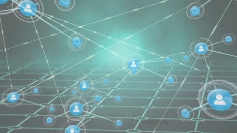 Digital Network Overlay with Iconic Connections