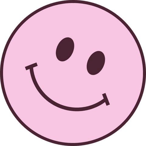 minimalist pink smiley emoticon on transparent background - Download Free Stock Videos Pikwizard.com