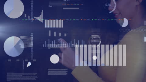 Innovative Data Processing Technology Concept with Urban Background