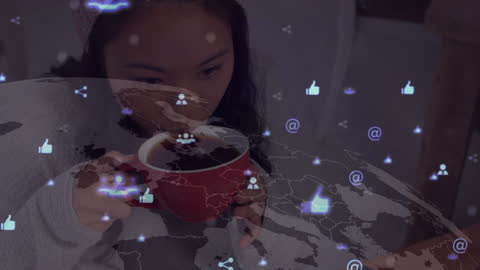 Global Networking with Digital Data Overlay