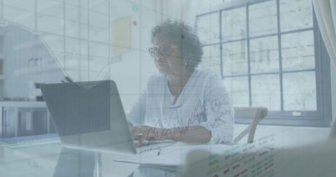 Senior African American Woman Analyzing Data on Laptop - Download Free Stock Images Pikwizard.com