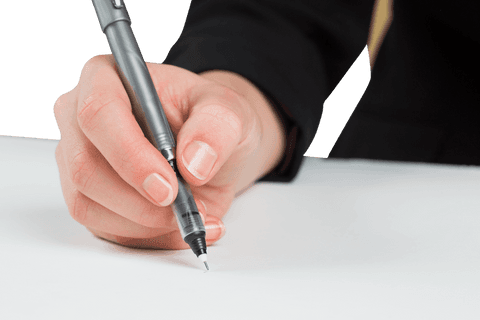 transparent background businesswoman holding pen writing - Download Free Stock Videos Pikwizard.com