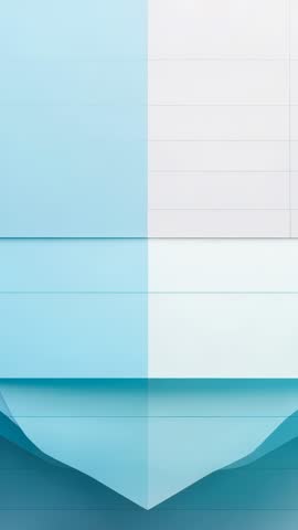 Pulsing abstract gradient shape with sliding bars for vertical motion graphics loop