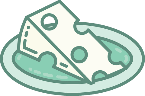 cartoon cheese on plate illustration with transparent background - Download Free Stock Videos Pikwizard.com