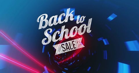 Back to School Sale Over Digital Tunnel Design - Download Free Stock Images Pikwizard.com