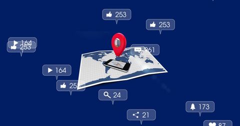 Global connectivity through social media and smartphone