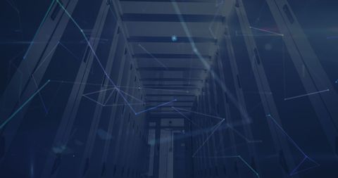 Digital Interface Concept in Futuristic Server Room - Download Free Stock Images Pikwizard.com