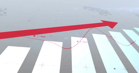 Data Processing Animation with Growing Graph Elements