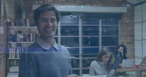 Business Team on Digital Financial Background in Modern Office - Download Free Stock Images Pikwizard.com