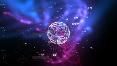 Global Data Network and Technology Concept